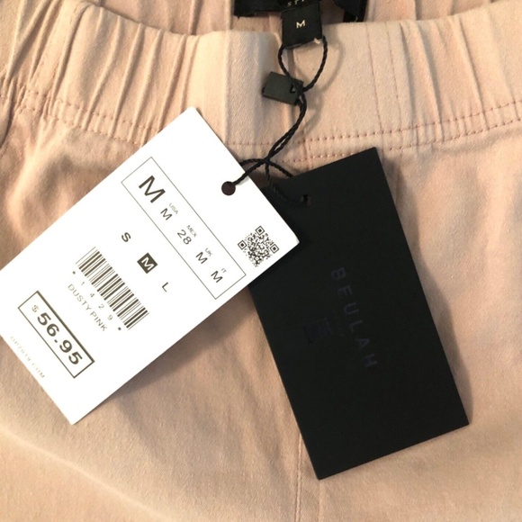 NWT BEULAH Moto Jeggings, Dusty Pink w/ Ankle zipper - OP7019 - Picture 10 of 15